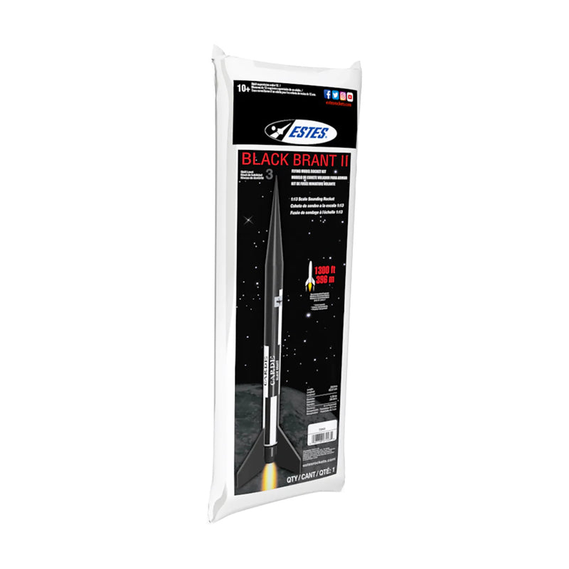 EST-7243 Estes Black Brant II (scale) Intermediate Model Rocket Kit (24mm Engine)