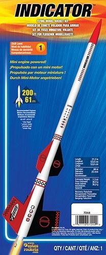 EST-7244 Estes Indicator Intermediate Model Rocket Kit (13mm Mini Engine)