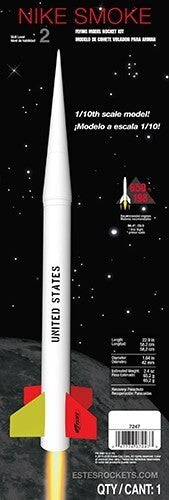 EST-7247 Estes Nike Smoke (scale) (English/Spanish only) Intermediate Model Rocket Kit (24mm Engine)