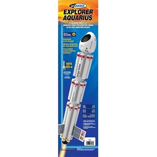 EST-7253 Estes Explorer Aquarius Master Model Rocket Kit (24mm Engine) Estes