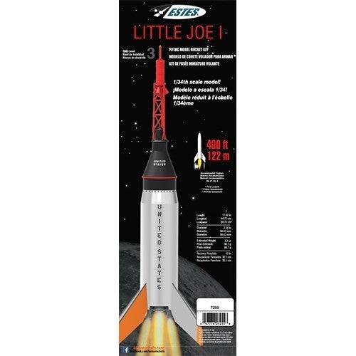 EST-7255 Estes Little Joe I (scale) Advanced Model Rocket Kit (18mm Standard Engine)