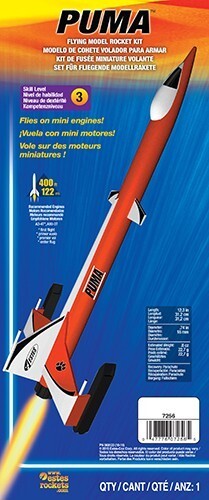 EST-7256 Estes Puma Rocket Skill Level 3 (13mm Mini Engine) Estes