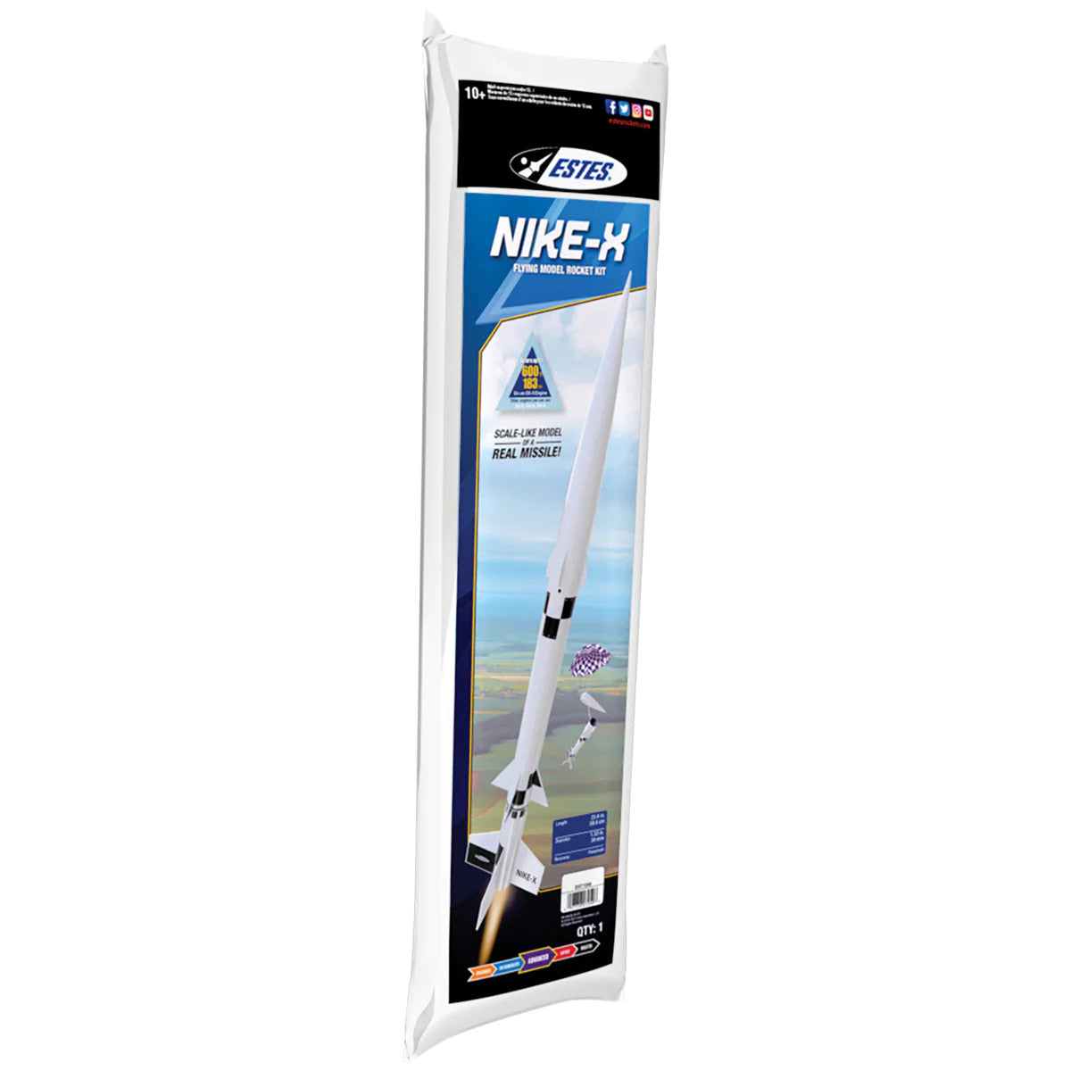 EST-7259 Estes Nike-X Advanced Model Rocket Kit (18mm Standard Engine) Estes