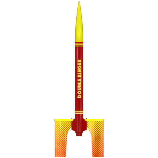 EST-7279 Estes Double Ringer Intermediate Model Rocket Kit (18mm Standard Engine)