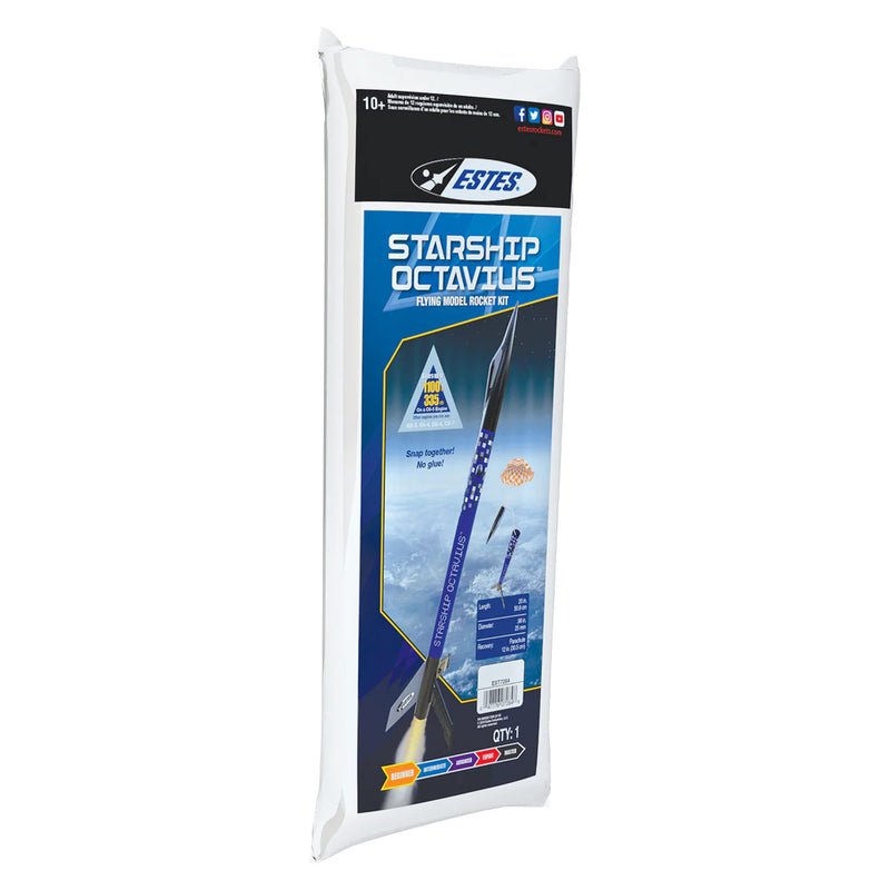 EST-7284 Estes Starship Octavius Beginner Model Rocket Kit (18mm Standard Engine) [7284]