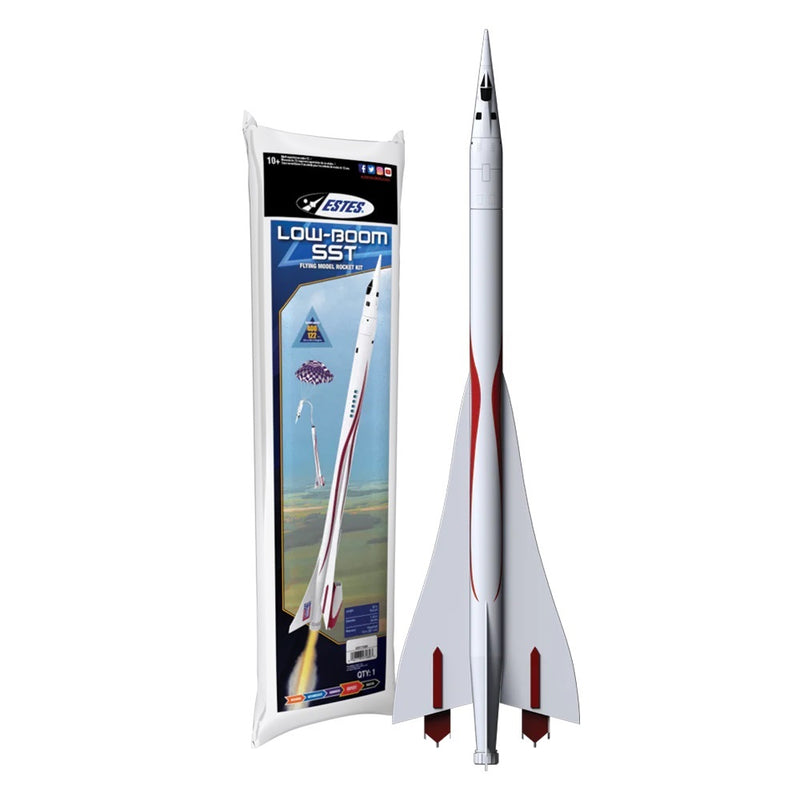 EST-7289 Estes Low Boom SST Expert Model Rocket (18mm Standard Engine) [7289]