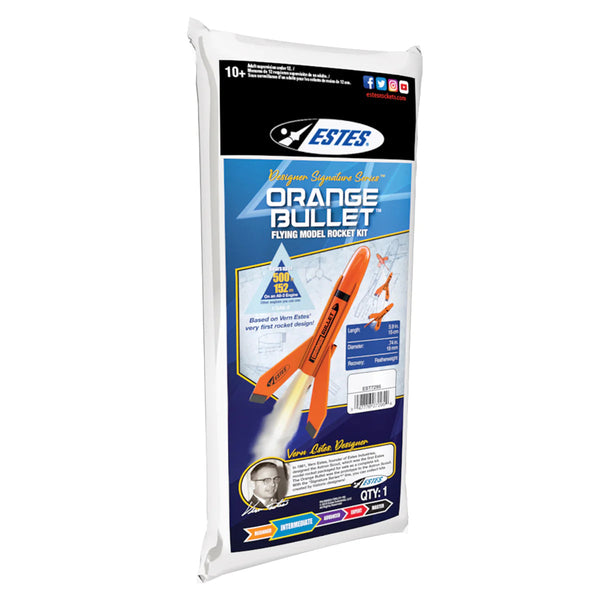 EST-7295 Estes Orange Bullet Intermediate Rocket Kit (18mm Standard Engine)