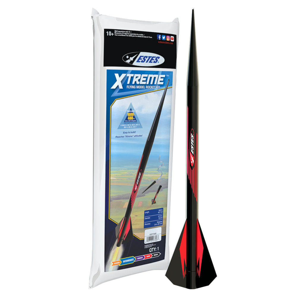 EST-7306 Estes Xtreme Intermediate Model Rocket Kit (18mm Standard Engine) [7306] Estes
