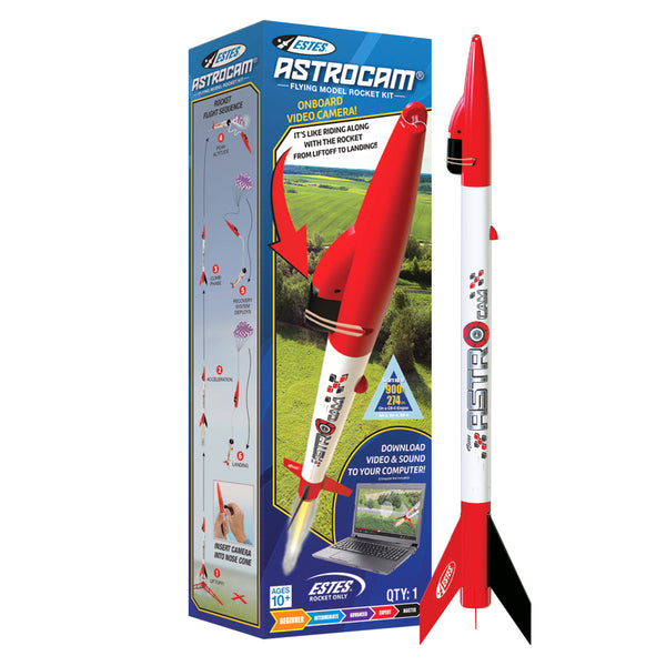 EST-7308 Estes AstroCam Beginner Model Rocket (18mm Standard Engine) [7308]