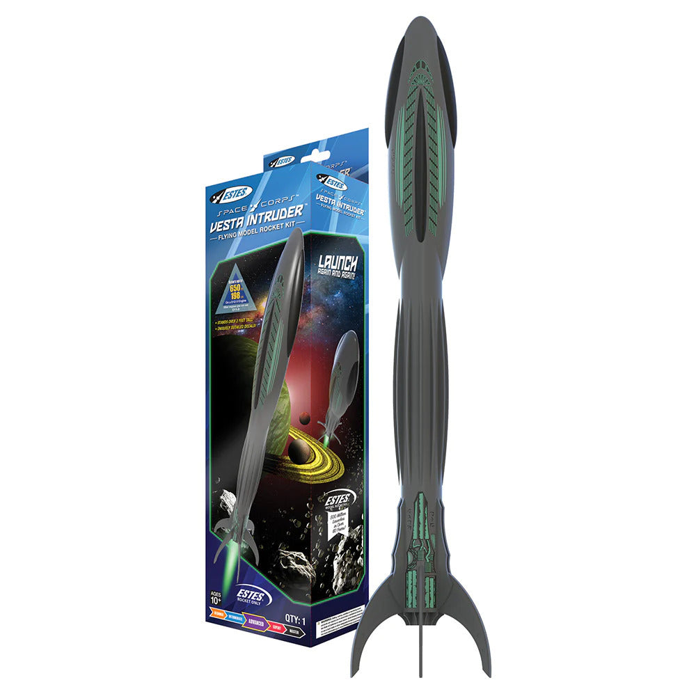 EST-7312 Estes Space Corps Vesta Intruder (2) Advanced Model Rocket Kit (24mm Engine) [7312] Estes