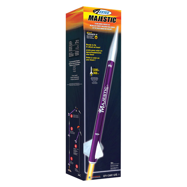 EST-9707 Estes Majestic Pro Series II Rocket E2X (29mm Engine)