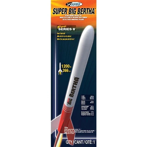 EST-9719 Estes Pro Series II Super Big Bertha Advanced Model Rocket Kit (29mm Engine) [9719]