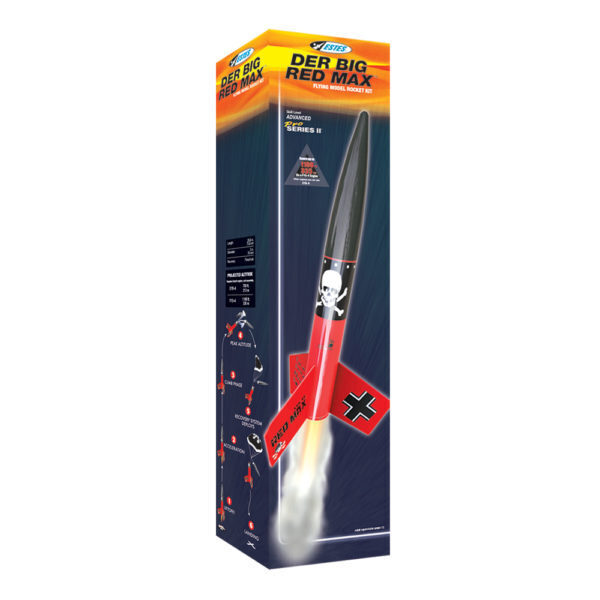 EST-9721 Estes Der Big Red Max Advanced Model Rocket Kit (29mm Engine) [9721] Estes