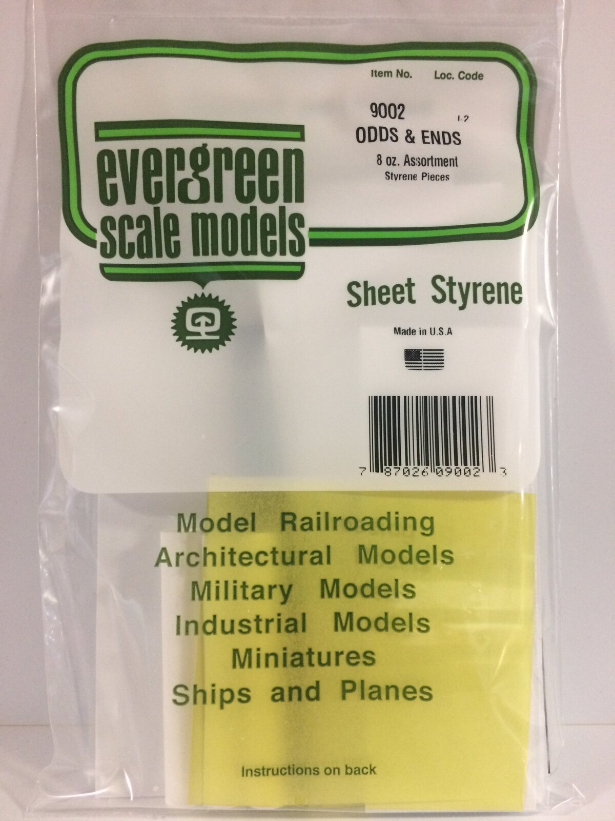 Evergreen Assorted Clear Polystyrene Sheets 6 x 12" / 15cm x 30cm