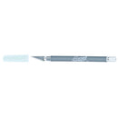 EXCEL 16023 EXCEL K18 SOFT GRIP KNIFE NON ROLL WITH SAFETY CAP (GREY) Excel
