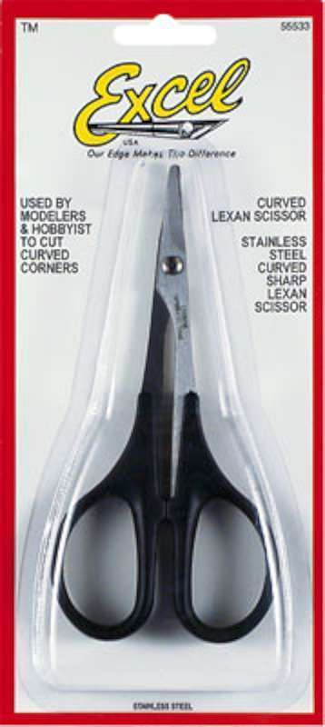 EXCEL 55533 5 1/2  LEXAN SCISSORS - CURVED Excel