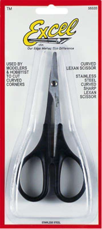 EXCEL 55533 5 1/2  LEXAN SCISSORS - CURVED