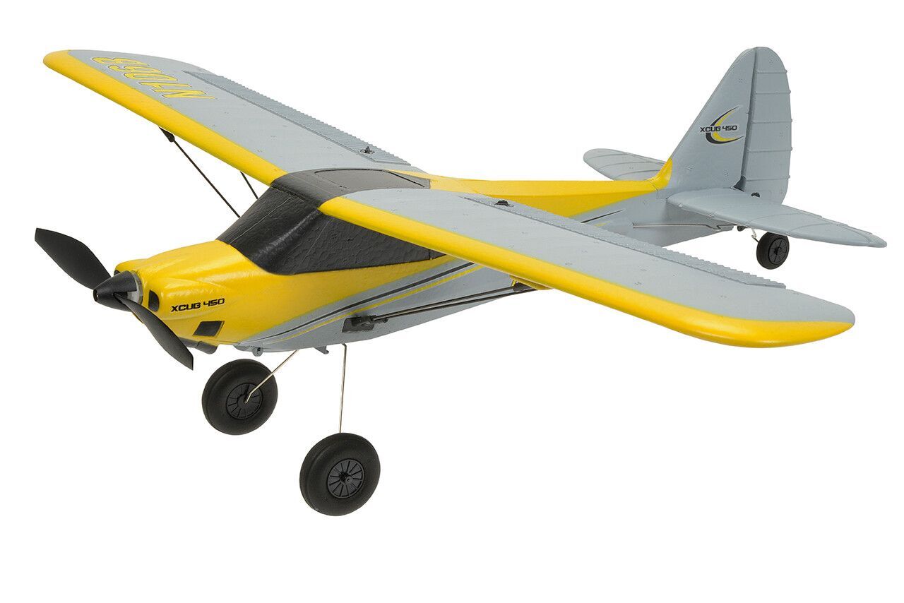 EZ-021 EZ-Wings - Mini Cub - RTF - Yellow - 450mm - 2 X Li-Po Battery - USB Charger EZ WINGS