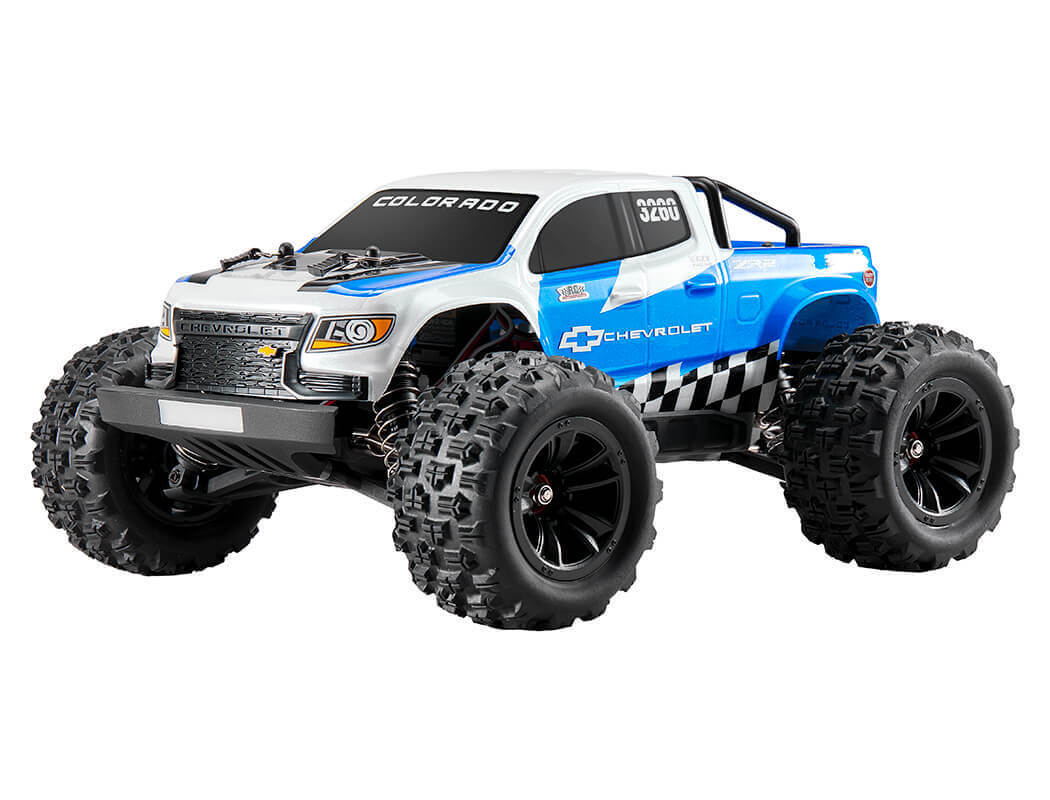 EZ11841RTRBU EAZY RC 1/18 CHEVROLET COLORADO BRUSHLESS RTR - BLUE FMS Hobby Cars