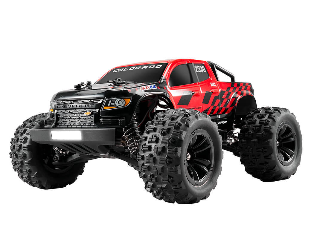 EZ11841RTRRD EAZY RC 1/18 CHEVROLET COLORADO BRUSHLESS RTR - RED FMS Hobby Cars
