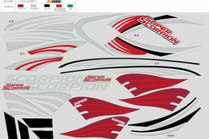 Sticker Sheet Scorpion FMS