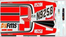 Sticker Cessna 182 (AT Red) FMS