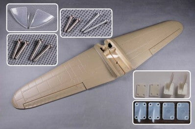 Main Wing Set Grey Zero 1400mm FMS