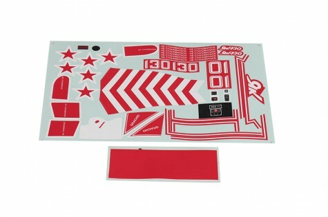 FMSPS113-RED Decal Sheet to suit Yak 130 Red