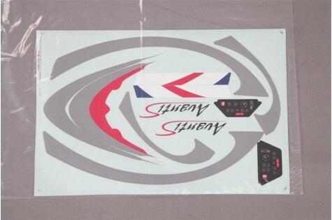 Decal Sheet 70mm Avanti Blue FMS