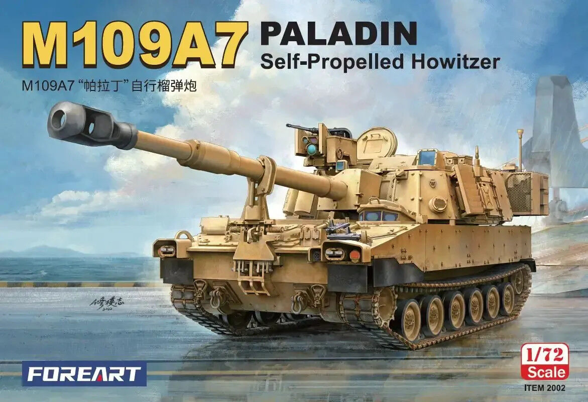 ForeArt 1/72 M109A7 Paladin Self-Propelled Howitzer Plastic Model Kit