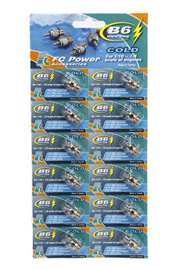 FP-GP11SET2 FORCE No 6 (B6) Glow Plug (Sold in 12 pieces) Force Engines
