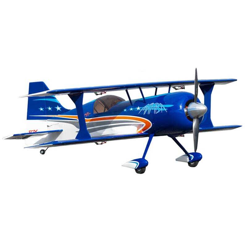 FPM1400 Flex Innovations Mamba 70cc RC Bi-Plane, ARF, Blue, FPM1400