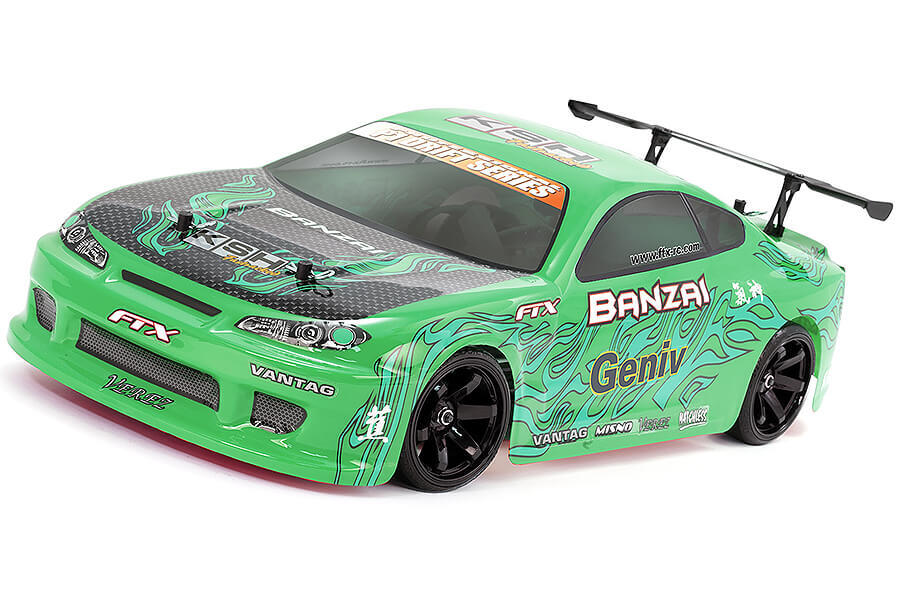 FTX-5529G 1/10 Banzai Drift, Brushed, w/battery & charger Green body FTX