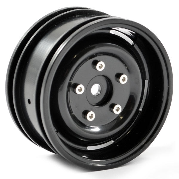 FTX-8171B Steel Lug Wheel (2) Black Outback FTX