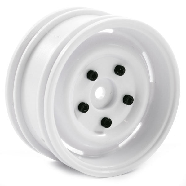 FTX-8171W Steel Lug Wheel (2) White Outback FTX