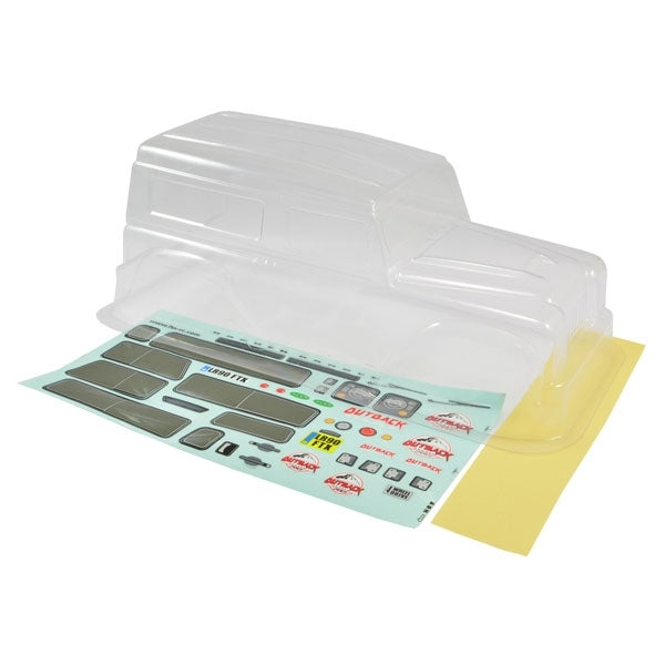 FTX-8189 Clear Lexan Bodyshell w/mask & decals Ou
