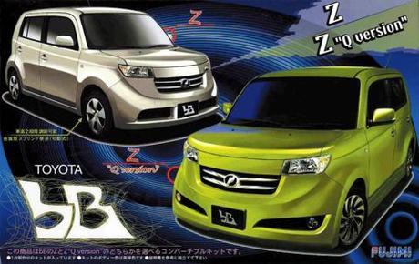 FUJ03676 Fujimi 1/24 bB Z "Q version and X version" both type (ID-31) Plastic Model Kit [03676] Fujimi