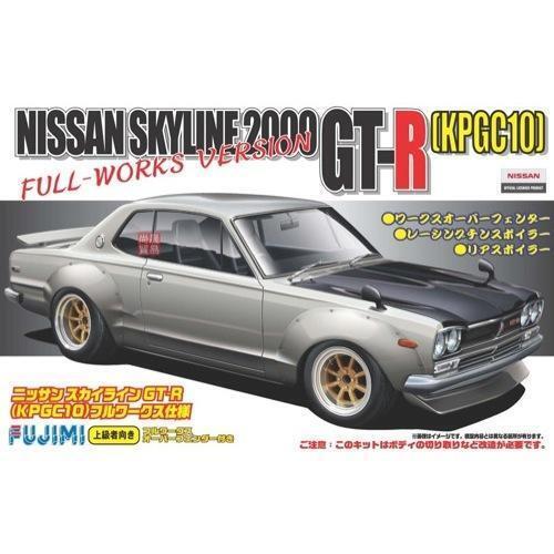 FUJ03809 Fujimi 1/24 Nissan KPGC10 Skyline GT-R "Rubber Soul" No17 (ID-142) Plastic Model Kit