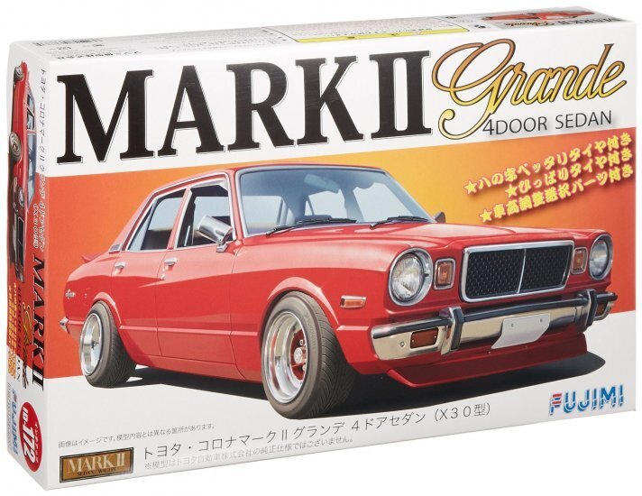FUJ03873 Fujimi 1/24 Toyota Corona Mark II Grand 4 Door Sedan (ID-172) Plastic Model Kit [03873] Fujimi