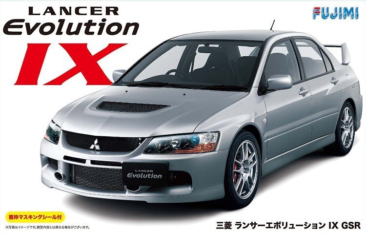 FUJ03918 Fujimi 1/24 Mitsubishi Lancer Evolution IX GSR w/Window Frame Masking (ID-107) [03918] Fujimi