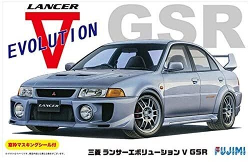 FUJ03919 Fujimi 1/24 Mitsubishi Lancer Evolution V GSR w/Window Frame Masking (ID-100) Plastic Model Kit