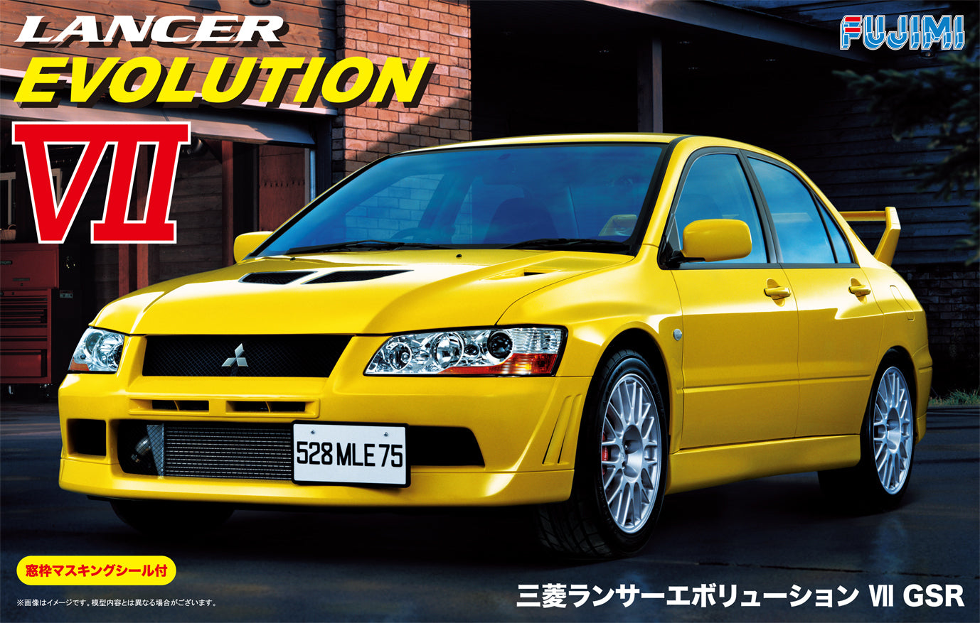 FUJ03920 Fujimi 1/24 Mitsubishi Lancer Evolution VII GSR w/Window Frame Masking (ID-179) [03920] Fujimi