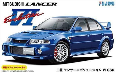 FUJ03923 Fujimi 1/24 Mitsubishi Lancer Evolution VI GSR w/Window Frame Masking (ID-102) Plastic Model Kit Fujimi