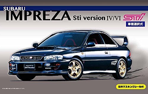FUJ03939 Fujimi 03939 Subaru Impreza Sti ver IV/VI w/Window Frame Masking Seal (ID-99) Plastic Model Kit Fujimi