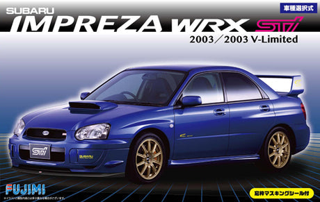 FUJ03940 Fujimi 1/24 Impreza WRX Sti/2003 V-Limited w/Window Masking Seal (ID-103) Plastic Model Kit [03940] Fujimi