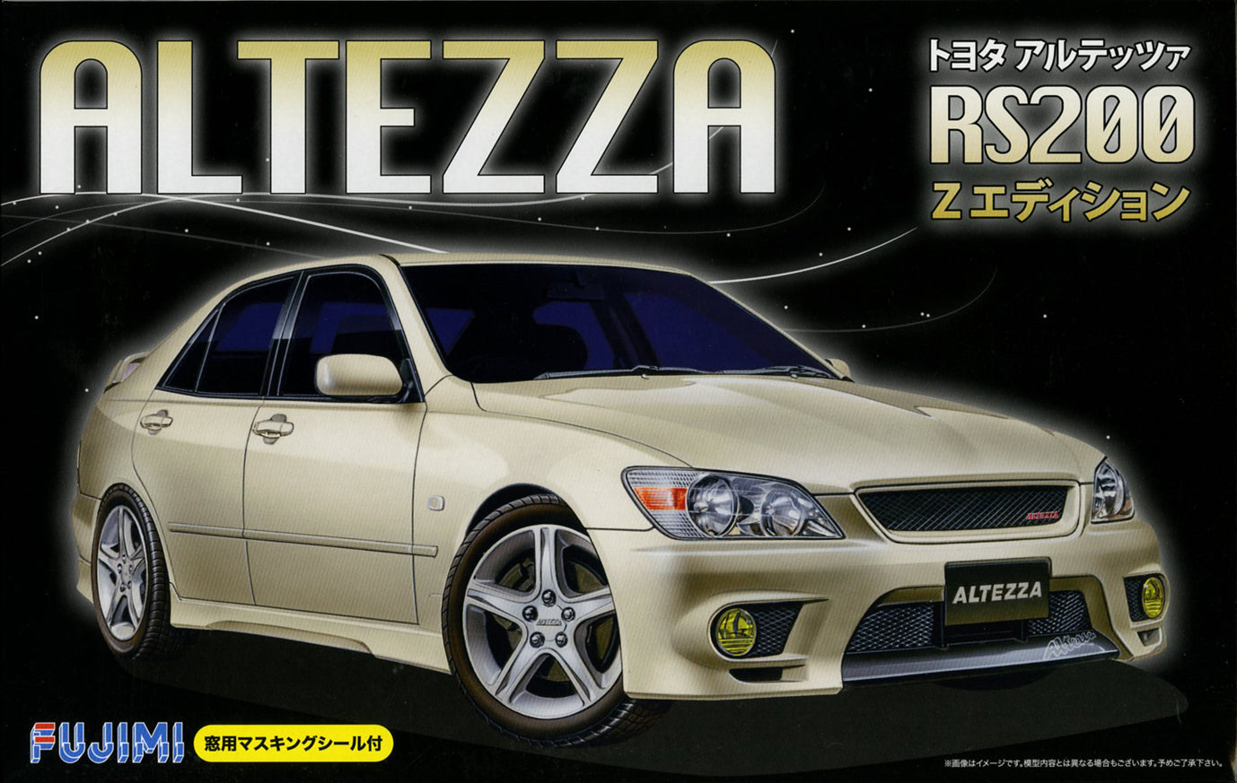 FUJ03950 Fujimi 1/24 Toyota Altezza RS200 Z Edition w/Window Frame Masking Seal (ID-27) Plastic Model Kit Fujimi
