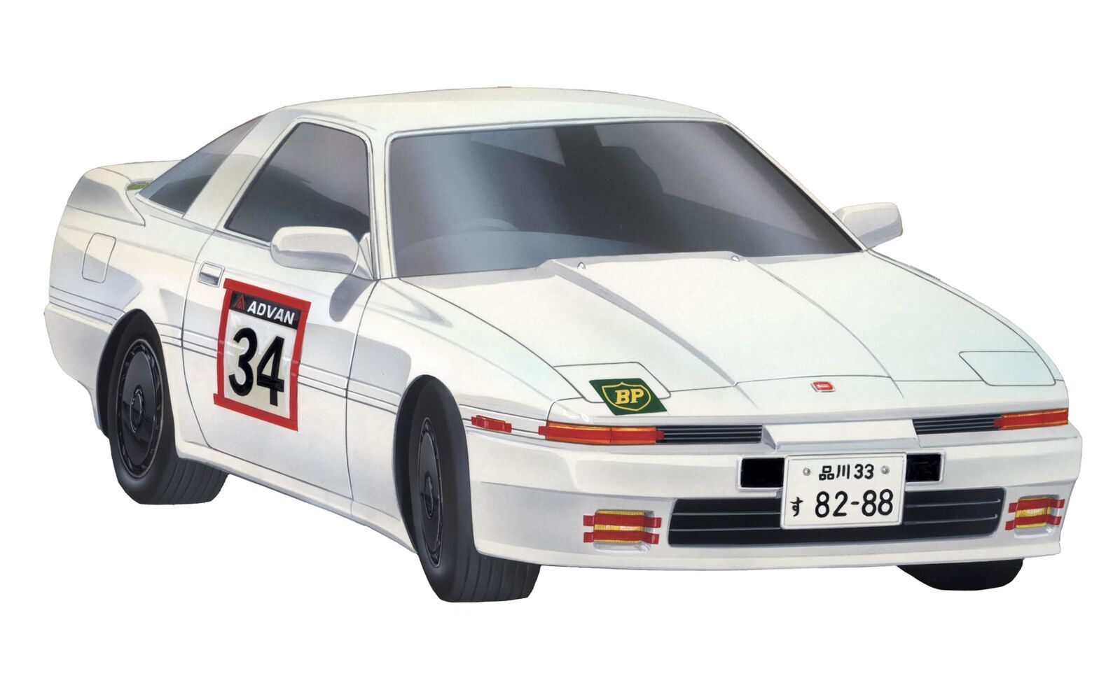 Fujimi 1/24 Supra 3.0 GT Turbo A All Japan Super Drift GP 1985 [ID-321] Plastic Model Kit