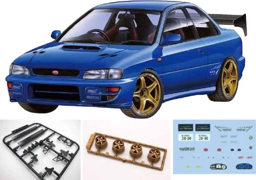 Fujimi 1/24 Subaru Impreza Sti Version VI (w/GT W Wing) [ID-327] Plastic Model Kit