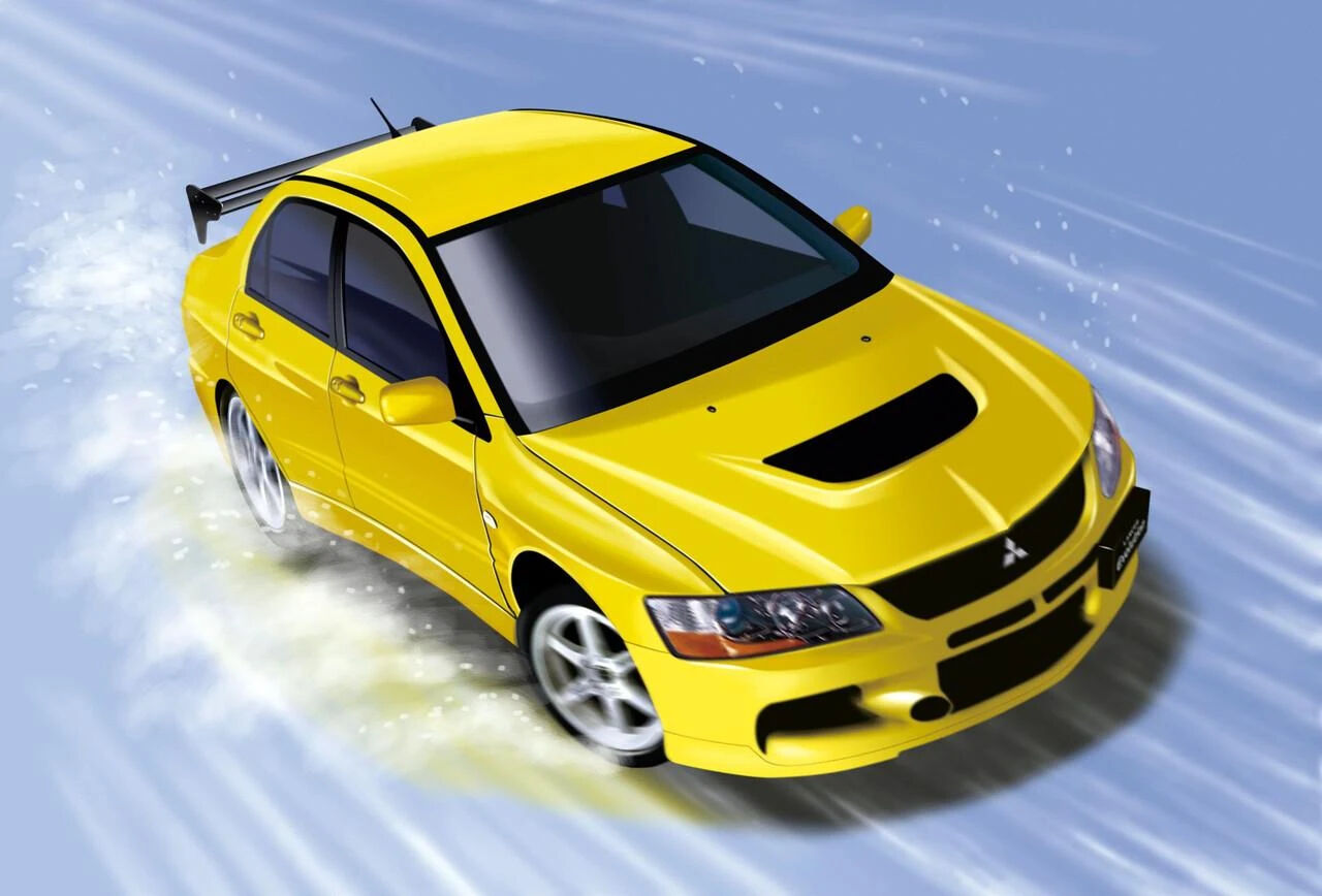 Fujimi 1/24 Mitsubishi Lancer Evolution IX GSR (w/GT Wing) [ID-329] Plastic Model Kit