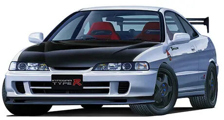 Fujimi 1/24 Spoon Integra Type R (DC2) (w/GT W Wing) [ID-333] Plastic Model Kit